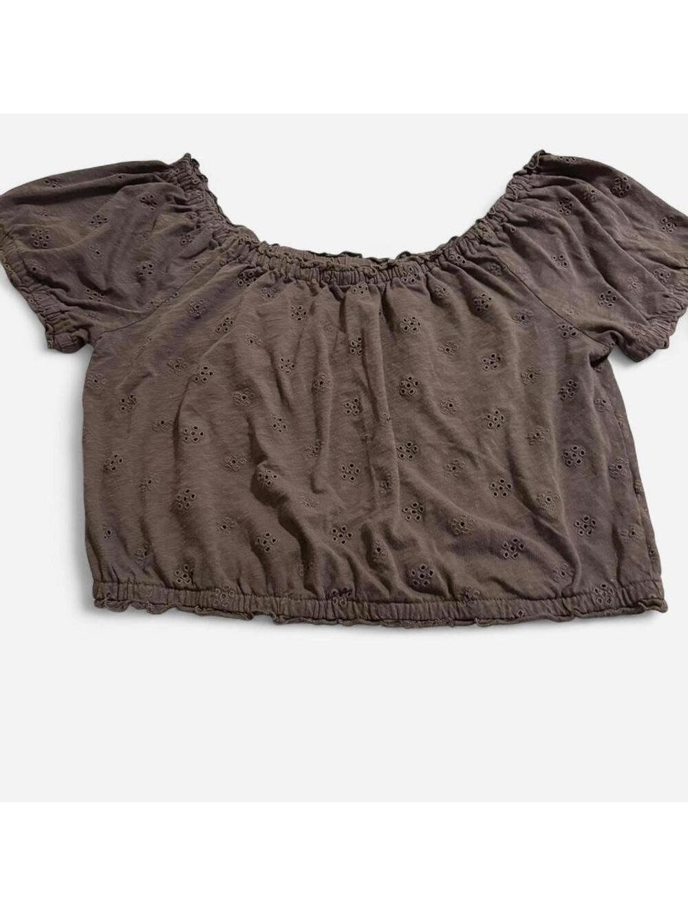 American Eagle off the shoulder crop top Size Large